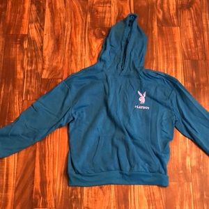 Blue Playboy Bunny hoodie